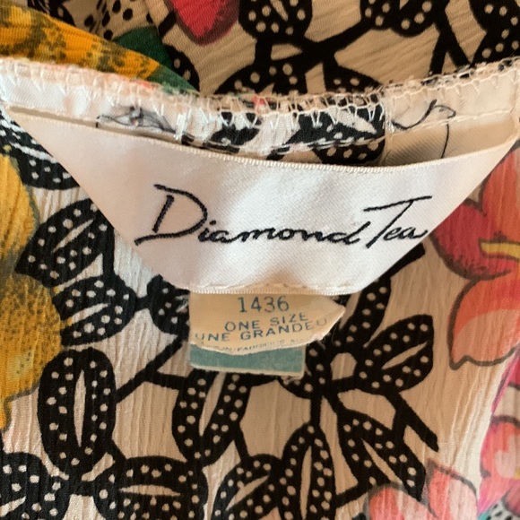 Vintage Floral Caftan - Picture 4 of 6